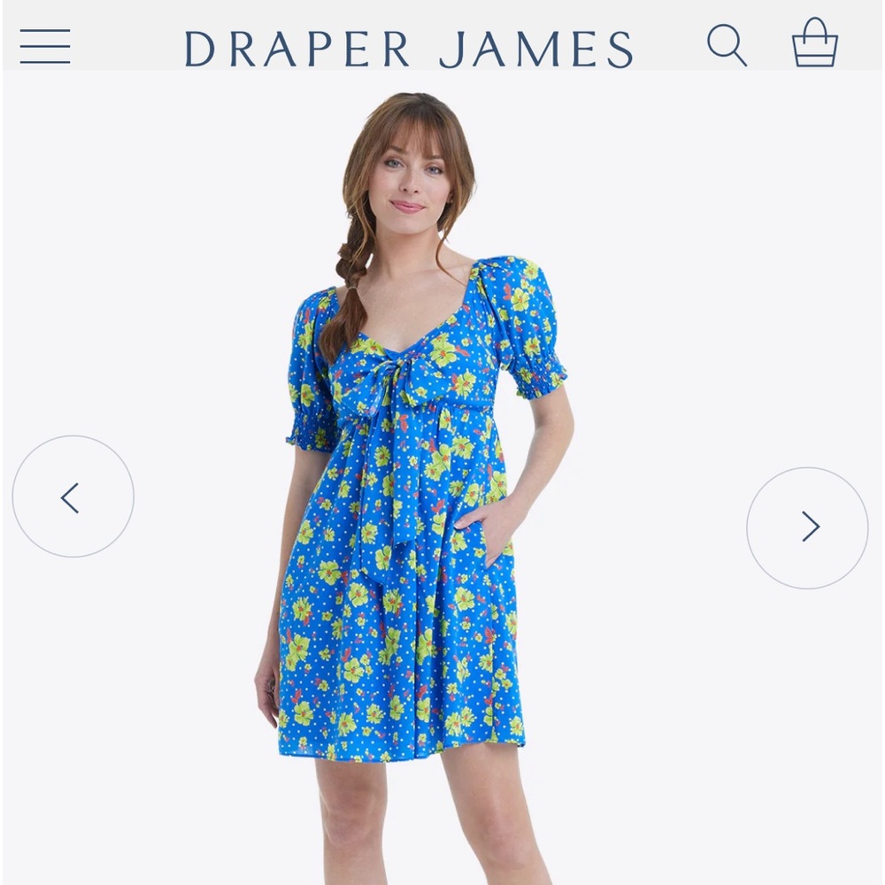 NWT Draper James Jennifer mini polka dot dress